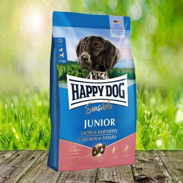 Happy Dog Supreme Sensible Junior kyckling, lax och potatis 4 kg