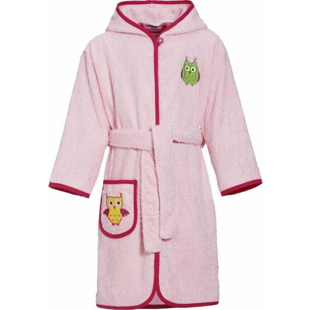 Playshoes Girls Pink Towelling Bathrobe - 3-4 year
