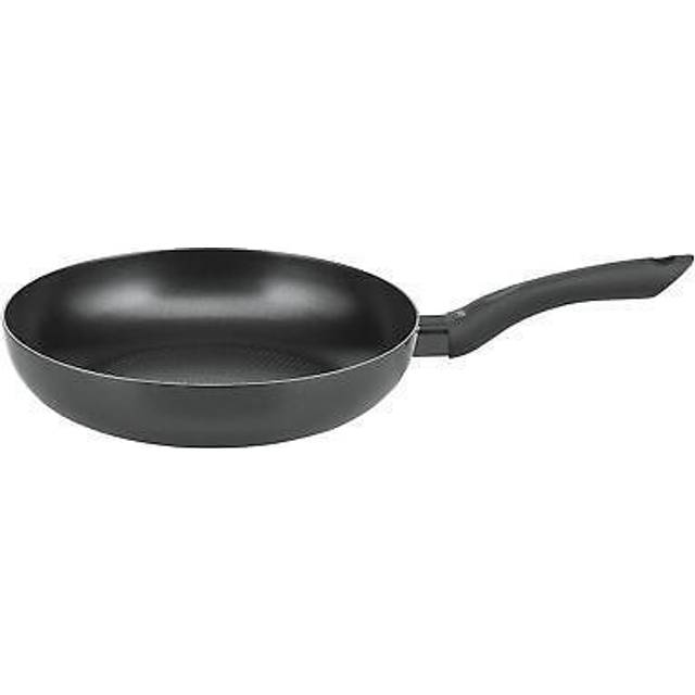 ELO Smart Life Frying Pan Diameter 28 cm with Honeycomb Base, Pan with Oil Dosing System, Suitable for All Hobs, Aluminium, Black