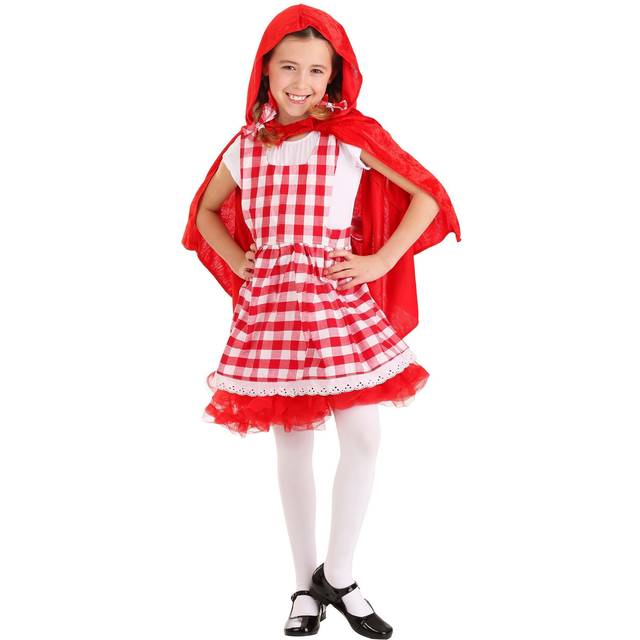 Little Red Riding Hood Kids Tutu Costume - Red&#47;White (XS)