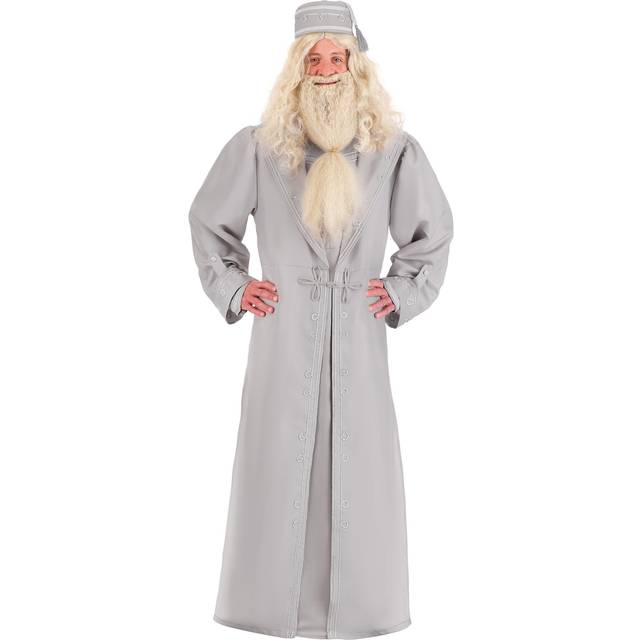 Deluxe Plus Size Harry Potter Dumbledore Costume - Gray (3X)