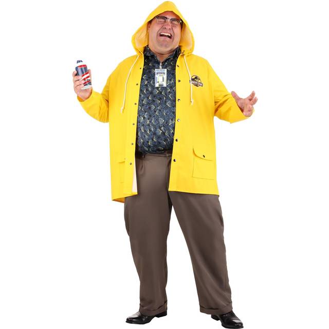 Jurassic Park Men's Dennis Nedry Costume | Jurassic Park Costumes - Blue&#47;Yellow (L)