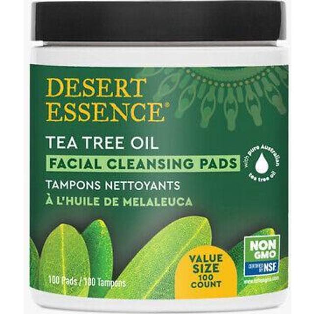 Desert Essence Tea Tree Oil Facial Cleansing Pads 100 Pads
