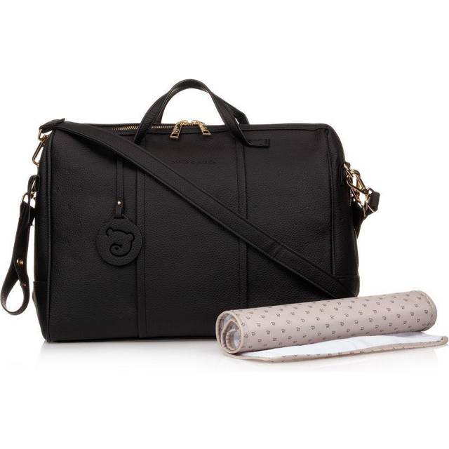 Pasito A Pasito Black Faux Leather Changing Bag (38Cm)