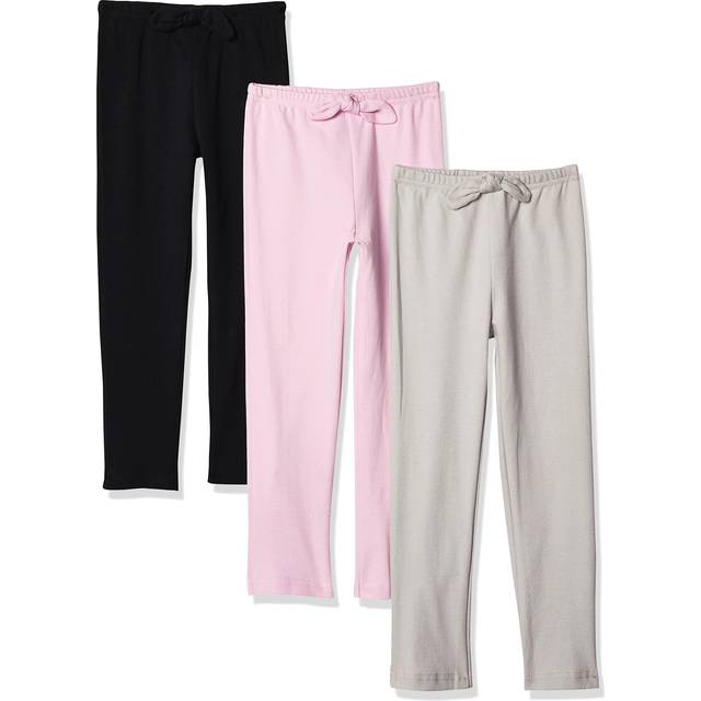 Hudson Baby Unisex Baby Cotton Pants and Leggings Light Pink Black  2 Toddler