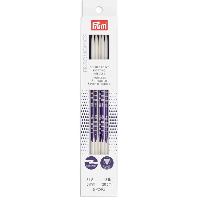 Pyrm Ergonomics 8-Inch Double-Point Knitting Needle  Size 8 (5-Pack)
