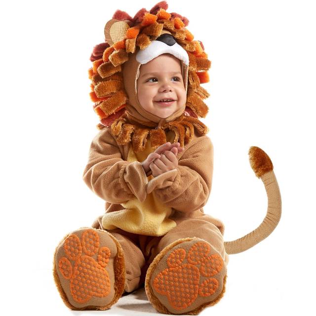 Spooktacular Creations Deluxe Baby Realistic Lion Costume Set with Toy