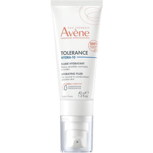 Avène Tolerance Hydra-10 Moisturising Fluid 40ml - 100% Natural Ingredients - For Normal / Combination Skin - Face the Future