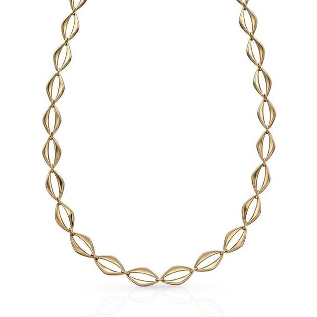 9ct Open Eye Link Yellow Gold Necklace GN344