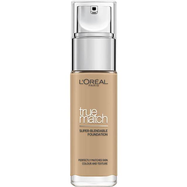 L'Oréal Paris True Match Super Blendable Foundation 3W Golden Beige - Bedste foundation - Dinskønhed.dk