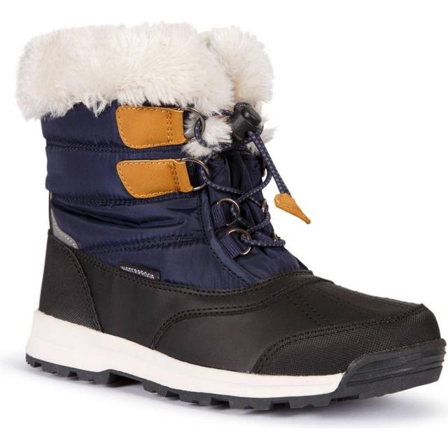 Trespass Kids Waterproof Snow Boots Faux Fur Trim Ratho