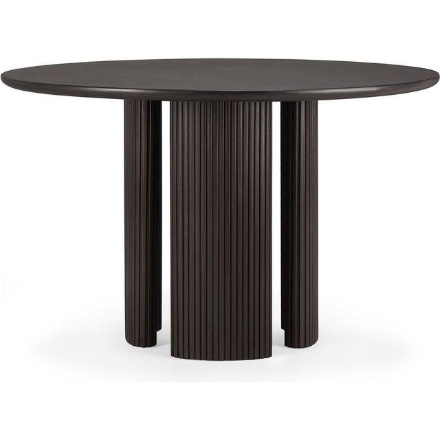 Ethnicraft - Roller Max Dining Table - Varnished Mahogany - Dark Brown - Round -150 x 150 cm - Matbord - Alain Van Havre - Brun - Trä