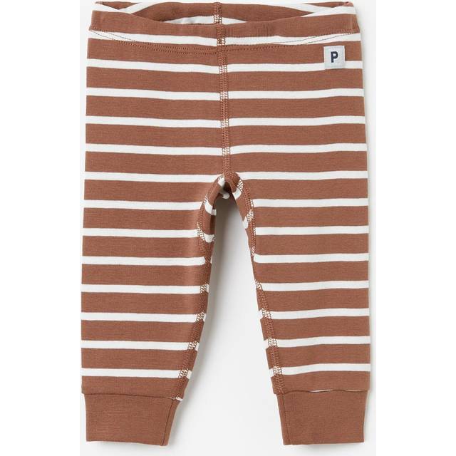 Striped Baby Leggings - Brown - 1-2m x 56