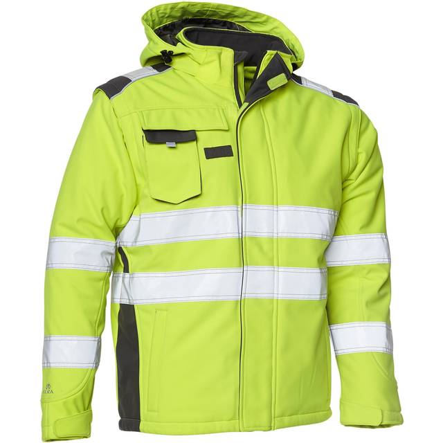 Elka Visible Xtreme Winter Softshell Jacket L Fl. Yell/Grey 116514R