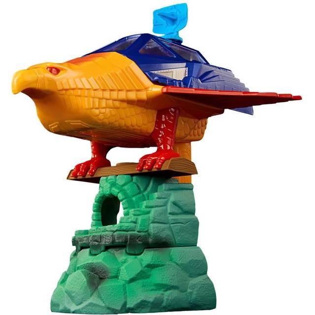 Masters of the Universe Origins Playset with Toy Plane & Accessories, Talon Fighter & Point Dread Outpost, 5.5-in Scale