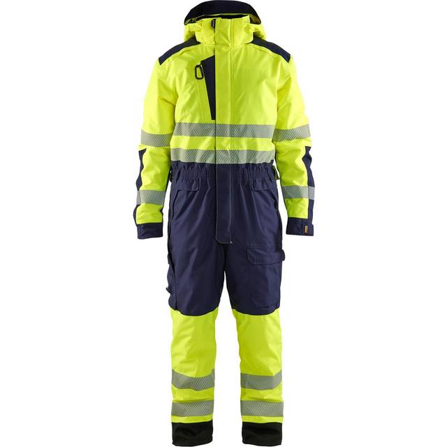 BLÅKLÄDER Vinteroverall 67251977 (Längd: Kort Kulör: Varselgul / Marinblå Storlek: 4XL)