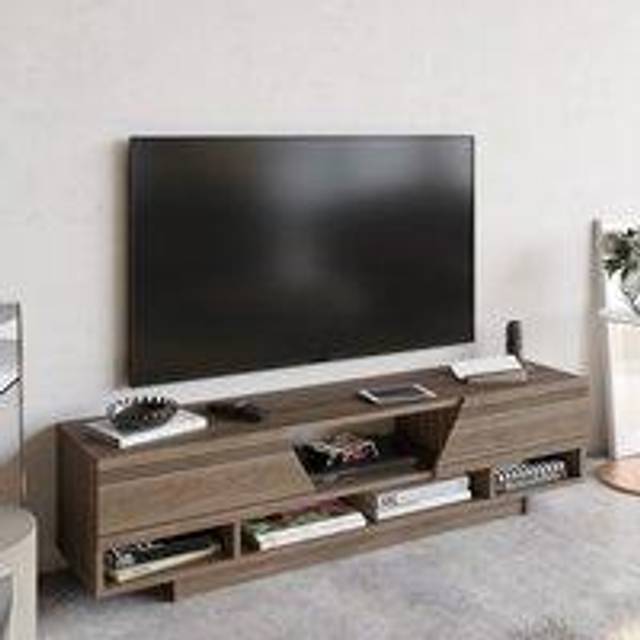 Decorotika Aspatria Walnut TV Unit - Brown