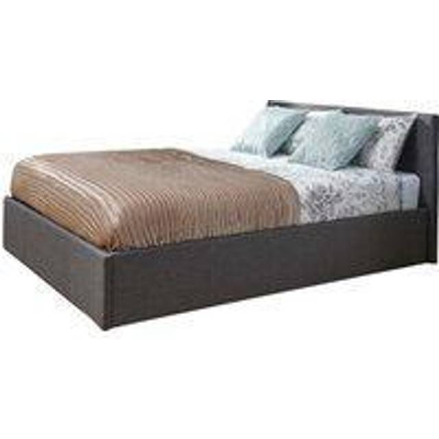 GFW Double Grey End Lift Ottoman Bed