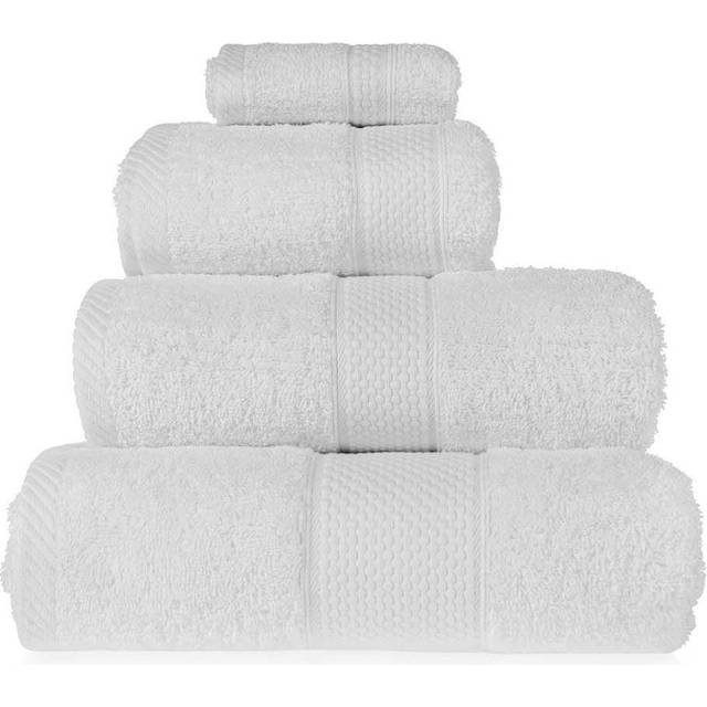 Homescapes White Bath Towel Set 100% Turkish Cotton