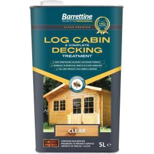 Barrettine Log Cabin & Decking Treatment - 5L - Clear