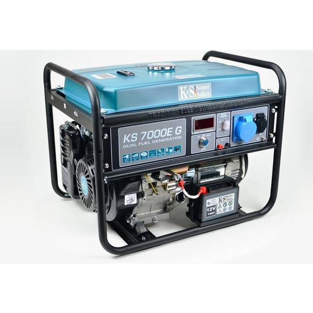 Outdoor Generator KS 7000E G DUAL FUEL LPG/petrol max power of 5500W