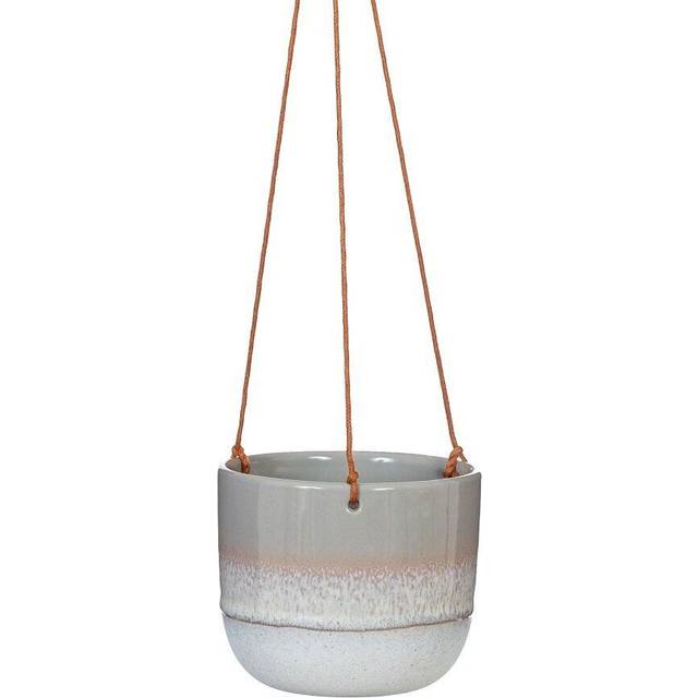 Sass & Belle Grey Mojave Glaze Hanging Planter - grey/cream - one size