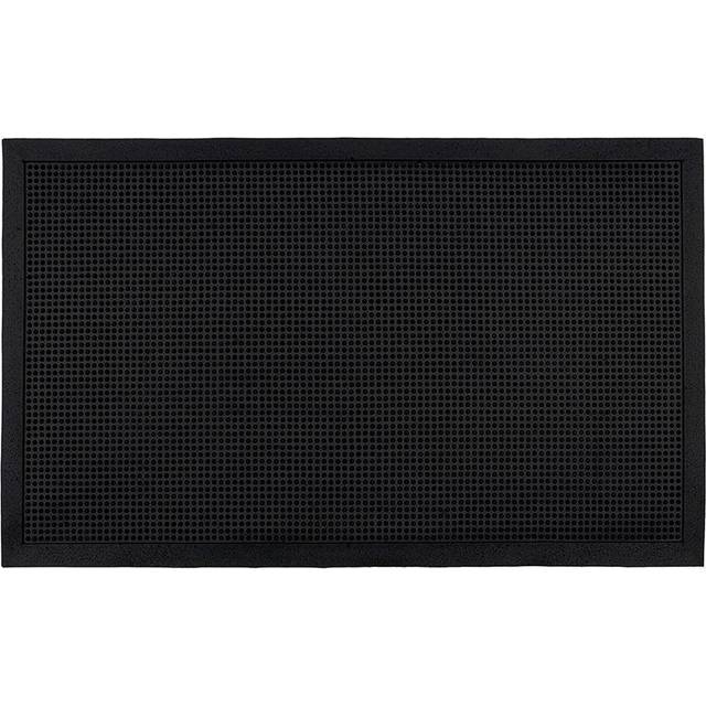Non-Slip Outdoor Door Mat - Black (Rectangle W45 x L75 cm)