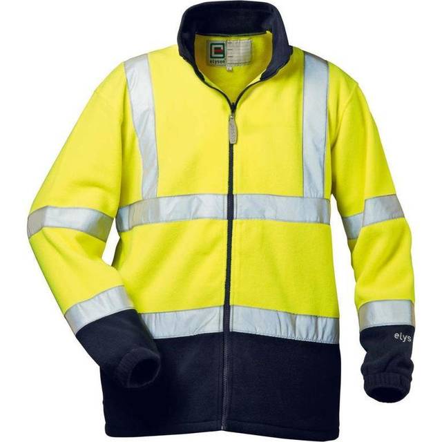 Warnschutz-Fleece-Jacken BENEDIKT und VALENTIN gelb-marine L