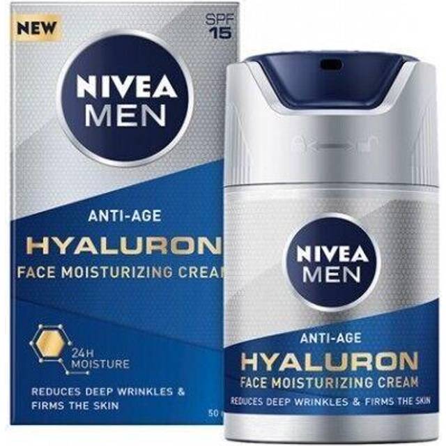 NIVEA MEN Hyaluron Fuktgivande kräm med effekt mot rynkor för män 50 ml