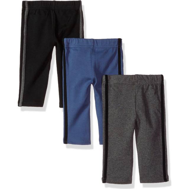 Hudson Baby Unisex Baby Cotton Pants and Leggings Black Blue  0-3 Months