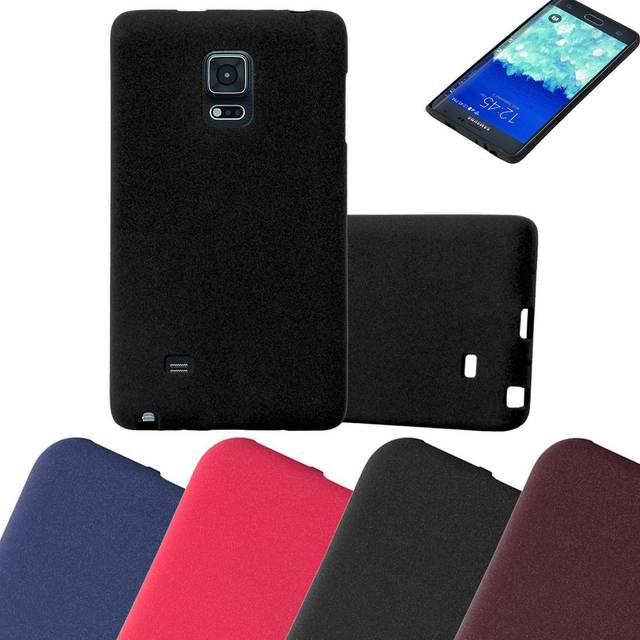 (FROST DARK BLUE) Cadorabo Case for Samsung Galaxy NOTE EDGE case cover