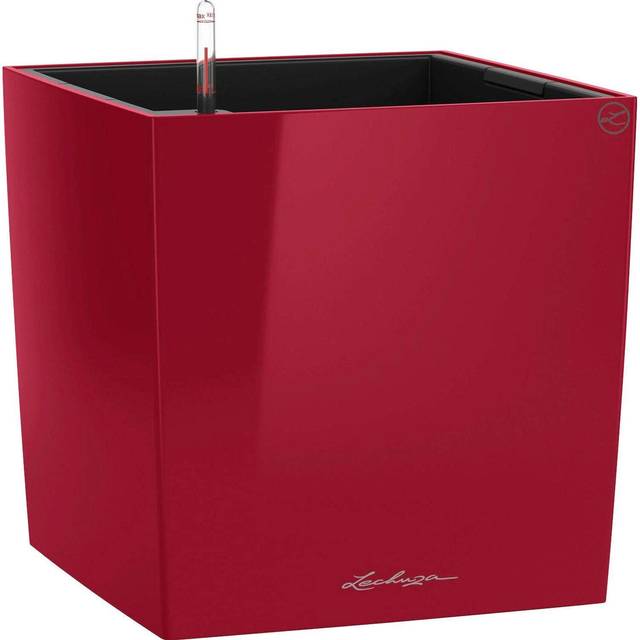 Plant pot Lechuza 40 x 40 x 40 cm Black Red polypropylene Plastic