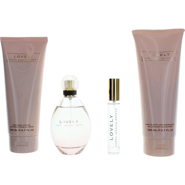 Sarah Jessica Parker Lovely 4 Piece Gift Set: Eau De Parfum 100ml - Body Lotion