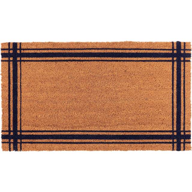 KAF Home New Coir Doormat  Heavy-Duty  Weather Resistant  Non-Slip PVC Backing  Indoor and Outdoor Use  Blue