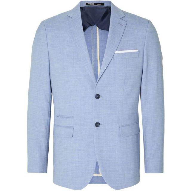 SELECTED HOMME Man enradig kavaj slim fit, ljusblå, 40