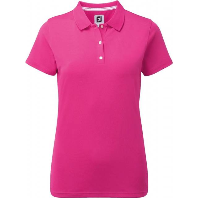 FootJoy Ladies Stretch Golf Pique Shirt - Hot Pink - 88497 - XLarge
