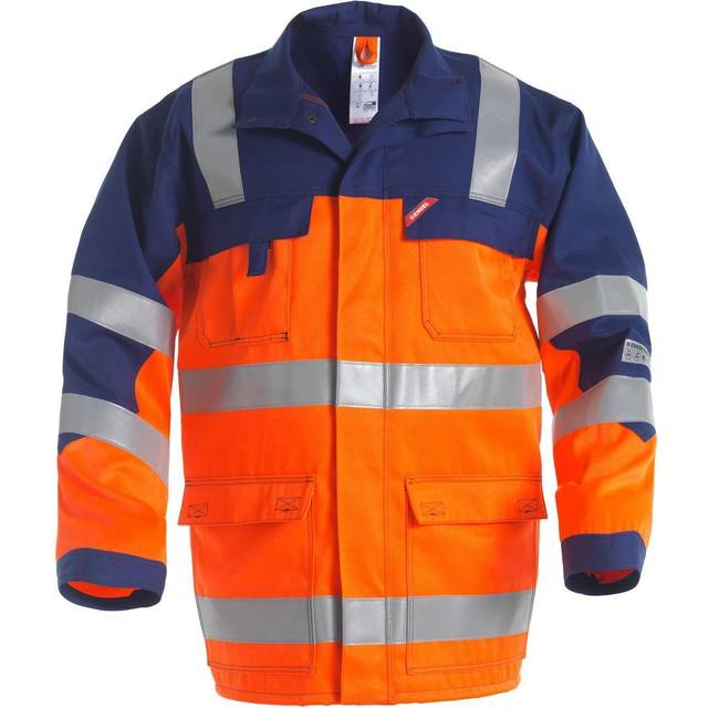 Fe-engel Safety+ Jakke En 20471 - Orange/marine-s