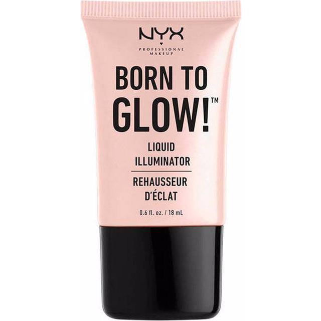 NYX PROFESSIONAL MAKEUP, Born to Glow Liquid Illuminator, Liquid Shimmer Makeup, Highlighter, Foundation bas, Vegansk formula, Nyans: Sun Beam