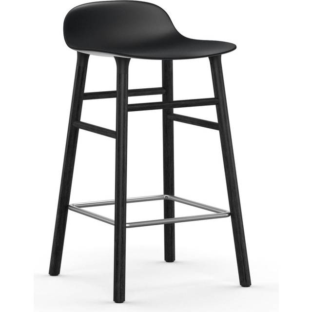 Normann Copenhagen Form Chair barstol metallben vit