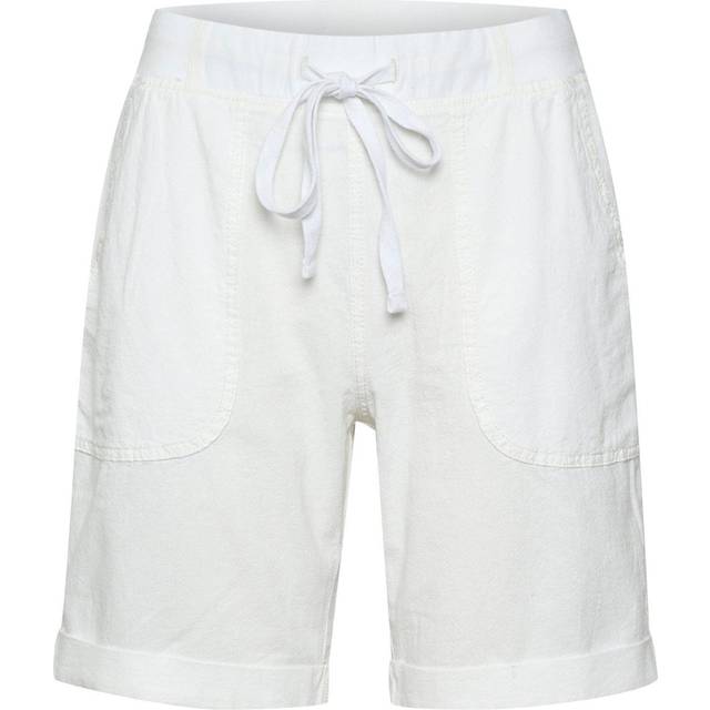 Naya Drawstring-Waist Casual Shorts - Chalk - <p>Danish brand KAFFE has been offering timeless collections adorned with feminine details since 1993. The label offers a range of versatile, minimalistic styles that look and feel great, making your daily edit stylish and effortless.</p>