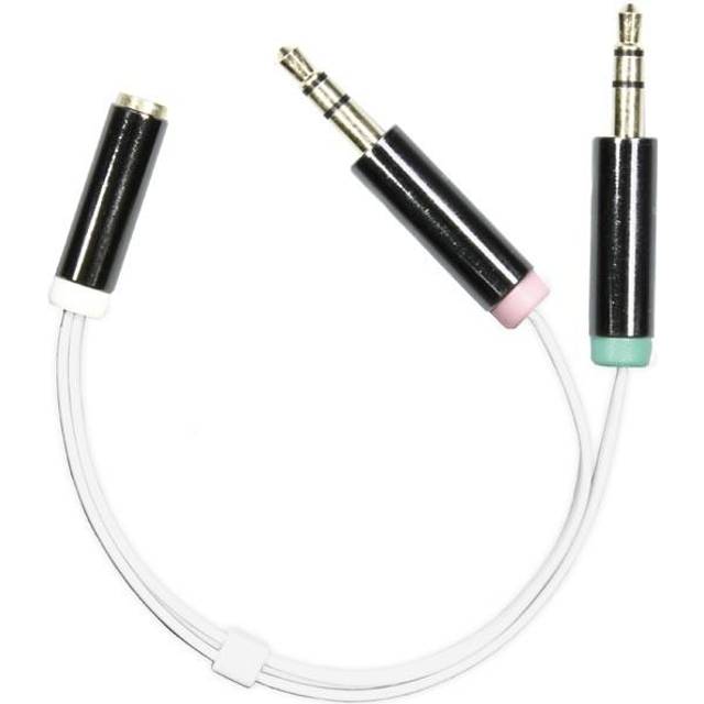 DELTACO AUD-202 - Headset-adapter - 4-poligt minij