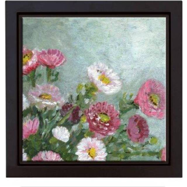 MCS Canvas Float Frames 12x12 Frame  Black Square Frame for Finished Canvases  Vertical & Horizontal Wall Hanging Frame for Canvas Paintings (1-Pack)
