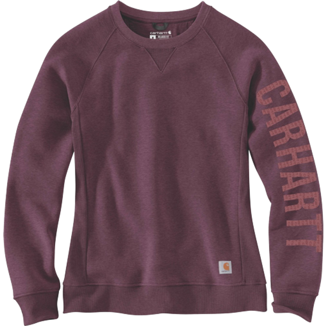 Carhartt Dam W Rlxdfit Mw Crwnck Swtshrt sweatshirt, Blackberry Heather, S