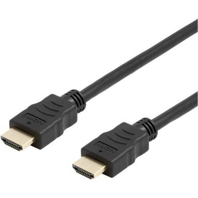 DELTACO flexibel HDMI-kabel, 4K UltraHD i 60Hz, 2m, svart