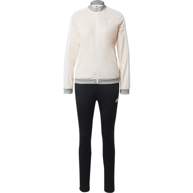 Adidas Womens Essentials 3-Stripes Tracksuit Colour: Black, Size: Large