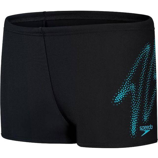Speedo Eco HyperBoom Logo Placement - Baddräkt Black / Blue 9 - 10 år