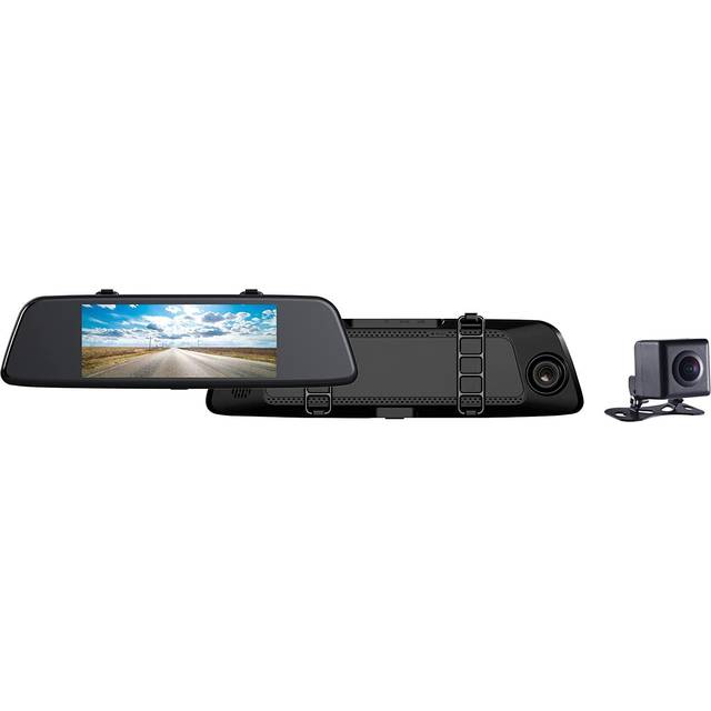 Pioneer VREC-150MD dashcam: främre kamera/bakre kamera i en uppsättning med 6,7" pekskärmsskärm, 118° vidvinkel främre kamera, 105° vidvinkel bakre kamera, 6,7" färgskärm, integrerad mikrofon