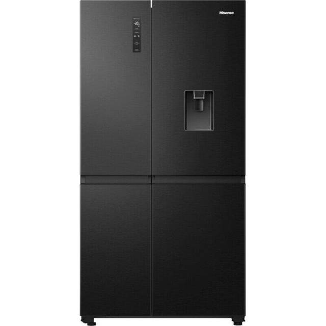 HISENSE PureFlat RS840N4WFE American-Style Smart Fridge Freezer - Black Stainless Steel, Stainless Steel