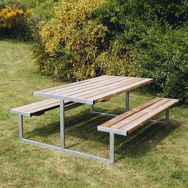 Trädgårdsmöbel Hortus Bord/Bänkset Odin Tryckimpregnerat Trä 180X185 Cm