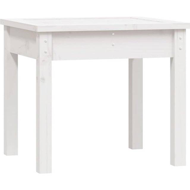 vidaXL Garden Bench White 50x44x45 cm Solid Wood Pine